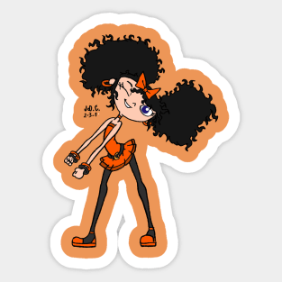 Izzy Orange Sticker